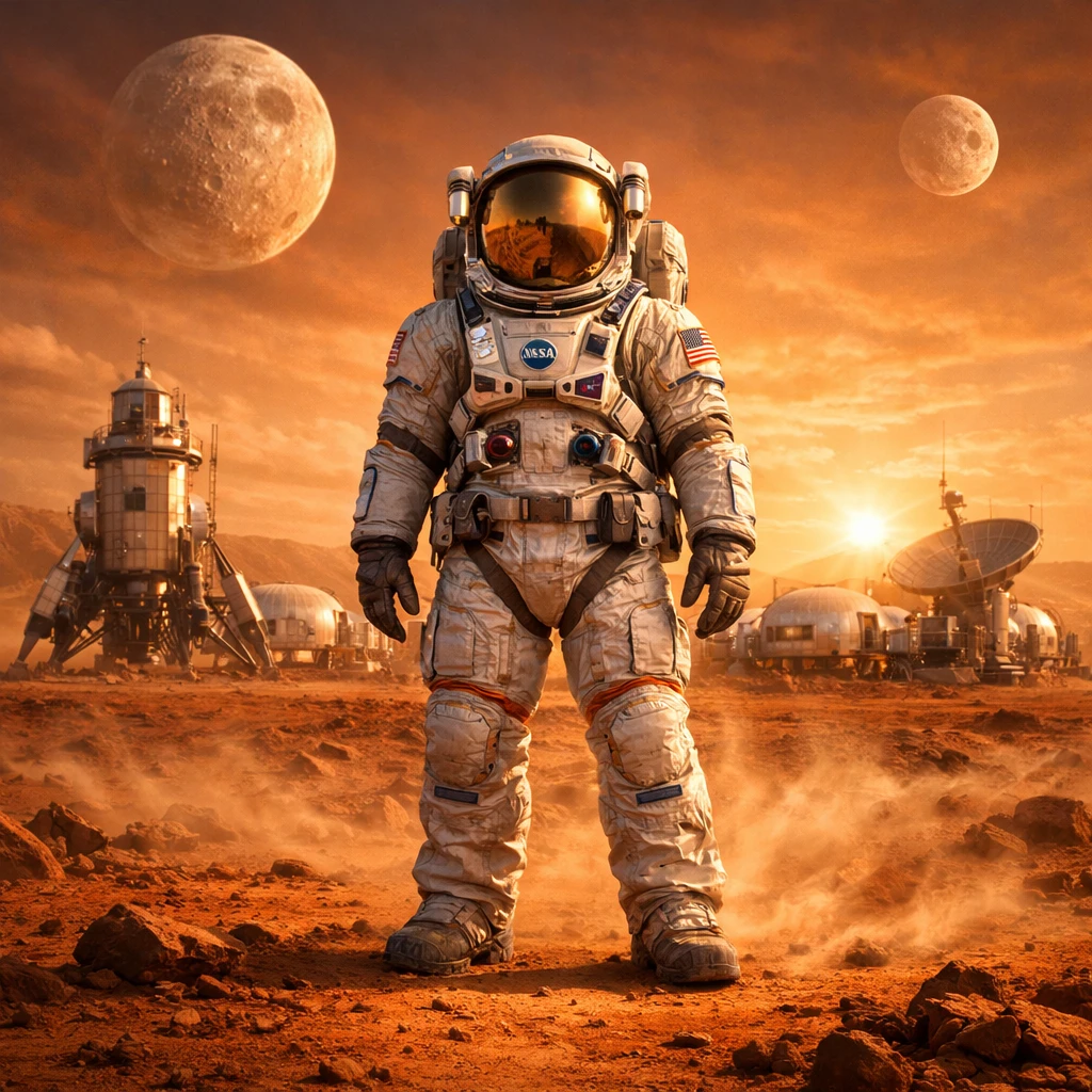 Астронавт на Марсе — GPT Image 1.5 промт