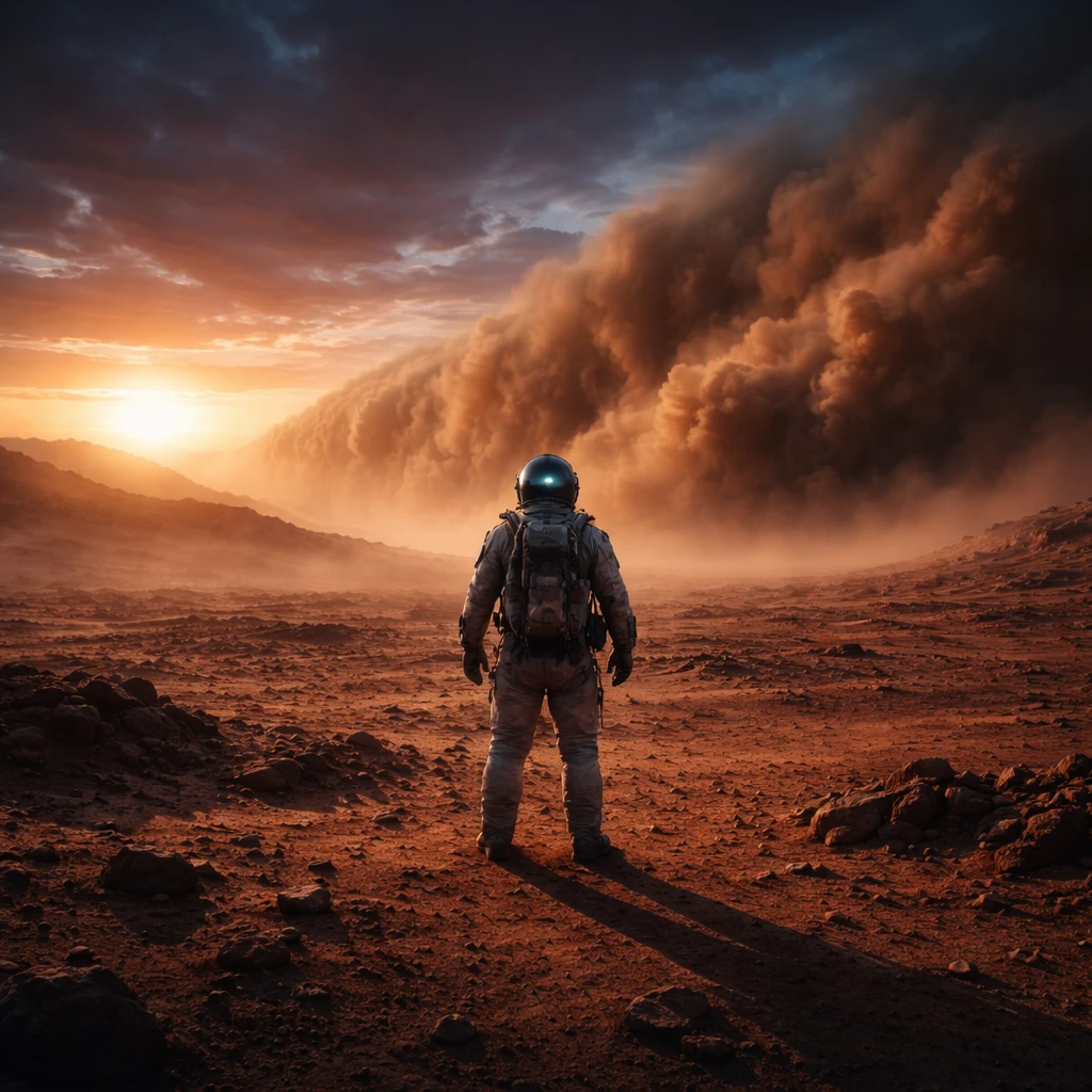 Астронавт на Марсе — GPT Image 1.5 промт