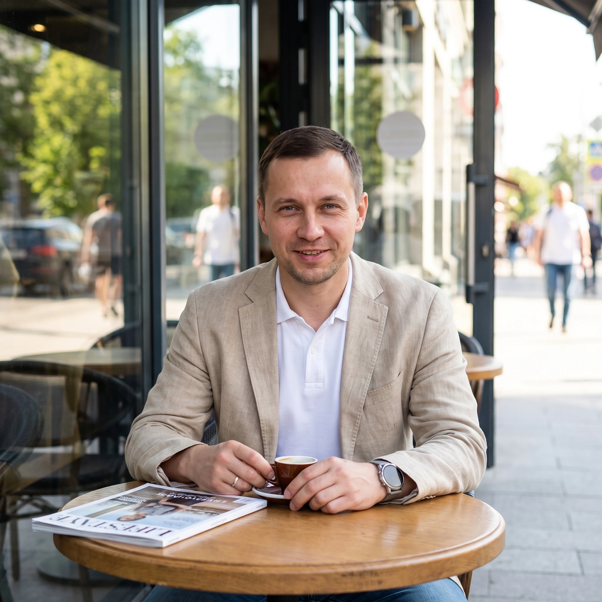 Блогер: Утро на Патриарших — Nano Banana Pro промт