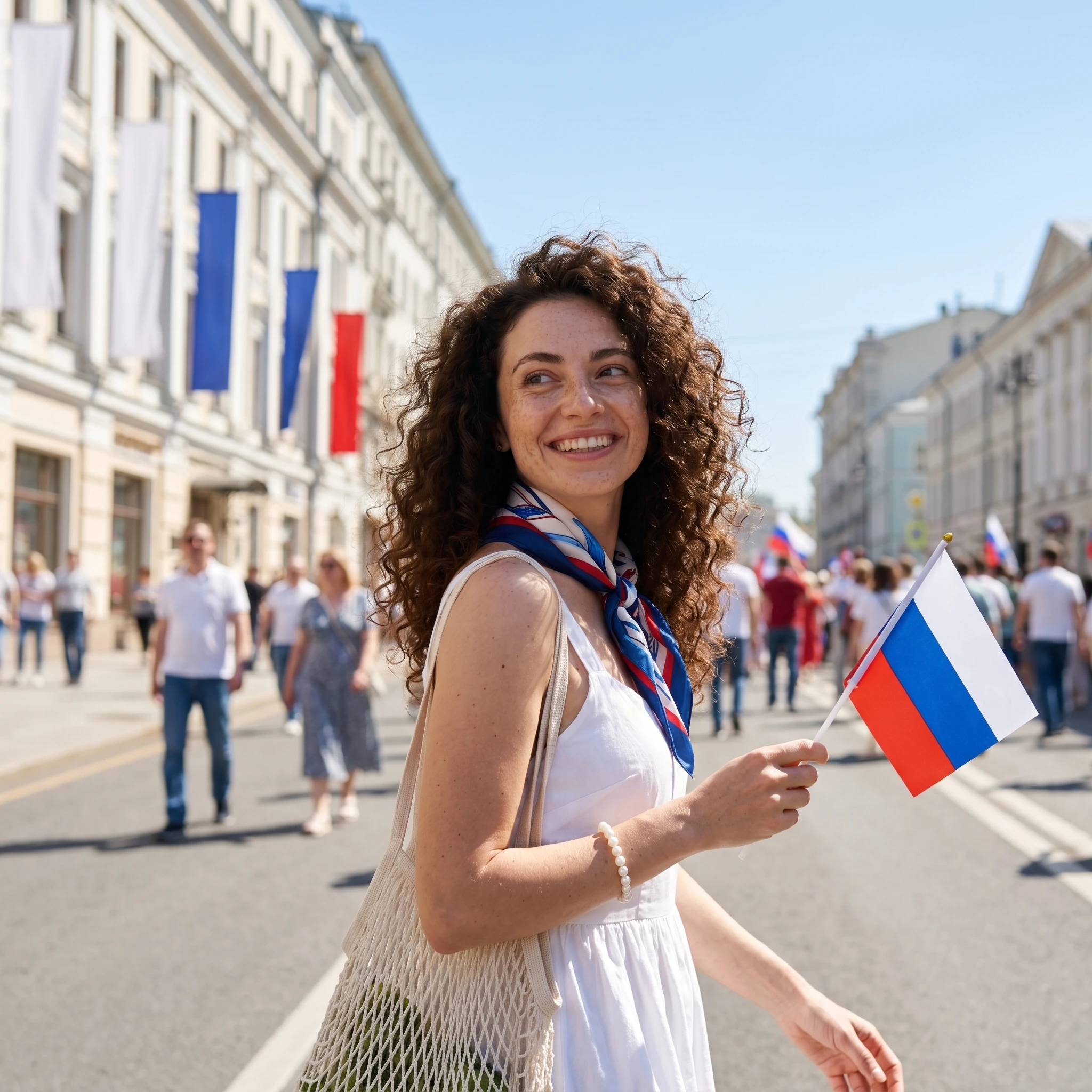 День России: Праздник в центре столицы — Nano Banana Pro промт
