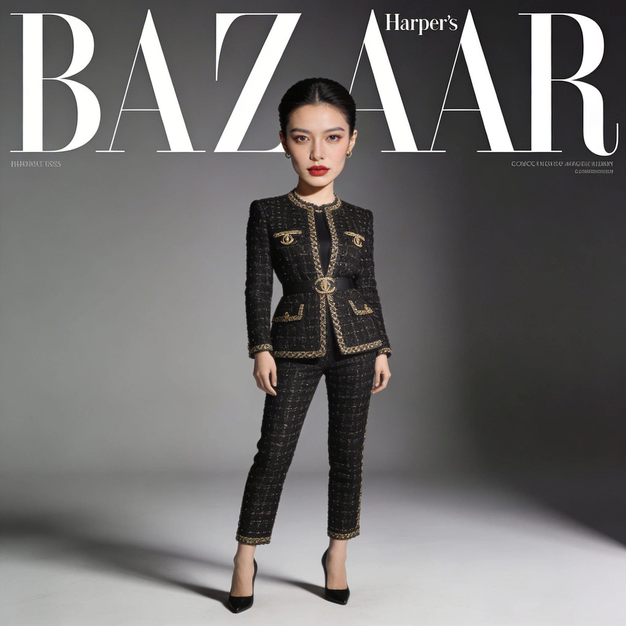 Элегантность на обложке Harper’s Bazaar — Seedream 4.5 промт