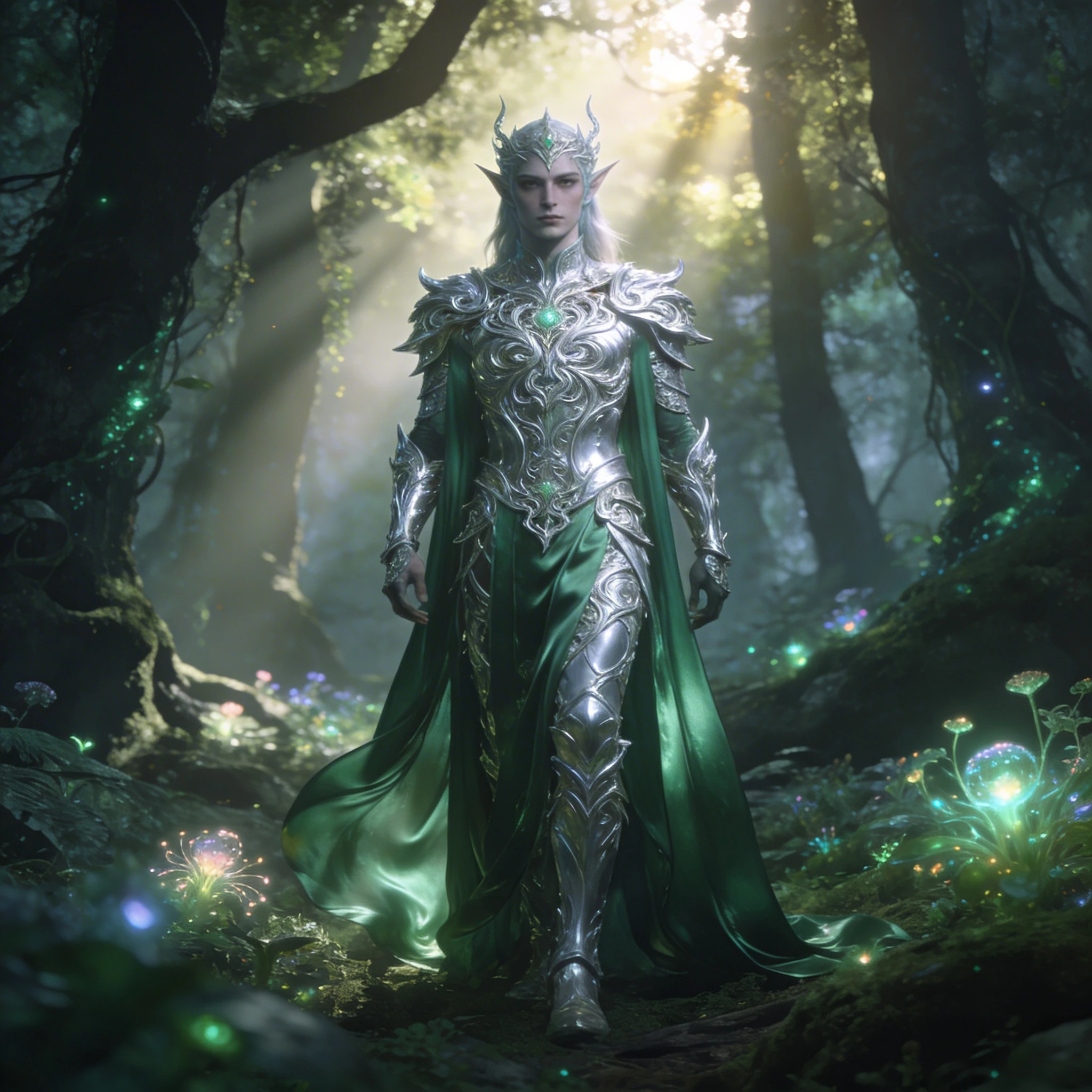 Эльфийский страж леса — Seedream 4.5 промт