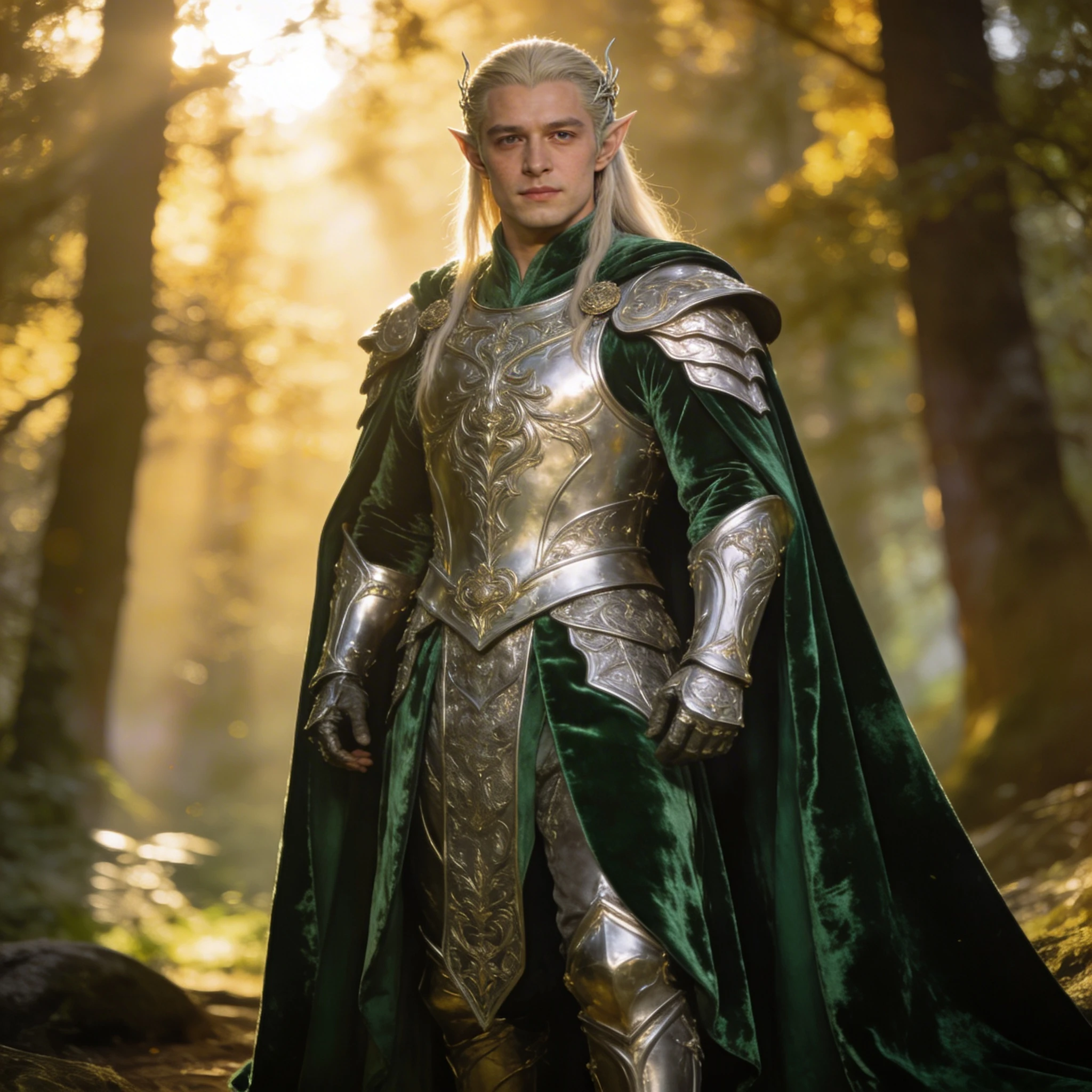 Эльфийский владыка в лесу — Seedream 4.5 промт