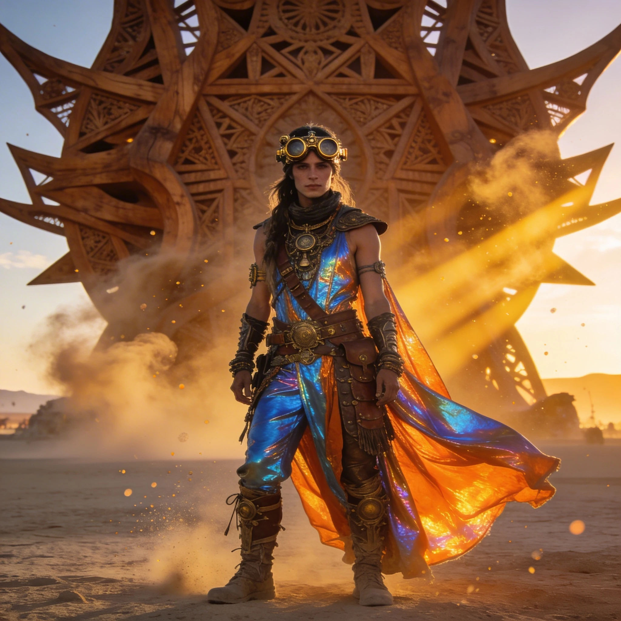 Фестиваль Burning Man: Сюрреалистичный гость — Seedream 4.5 промт