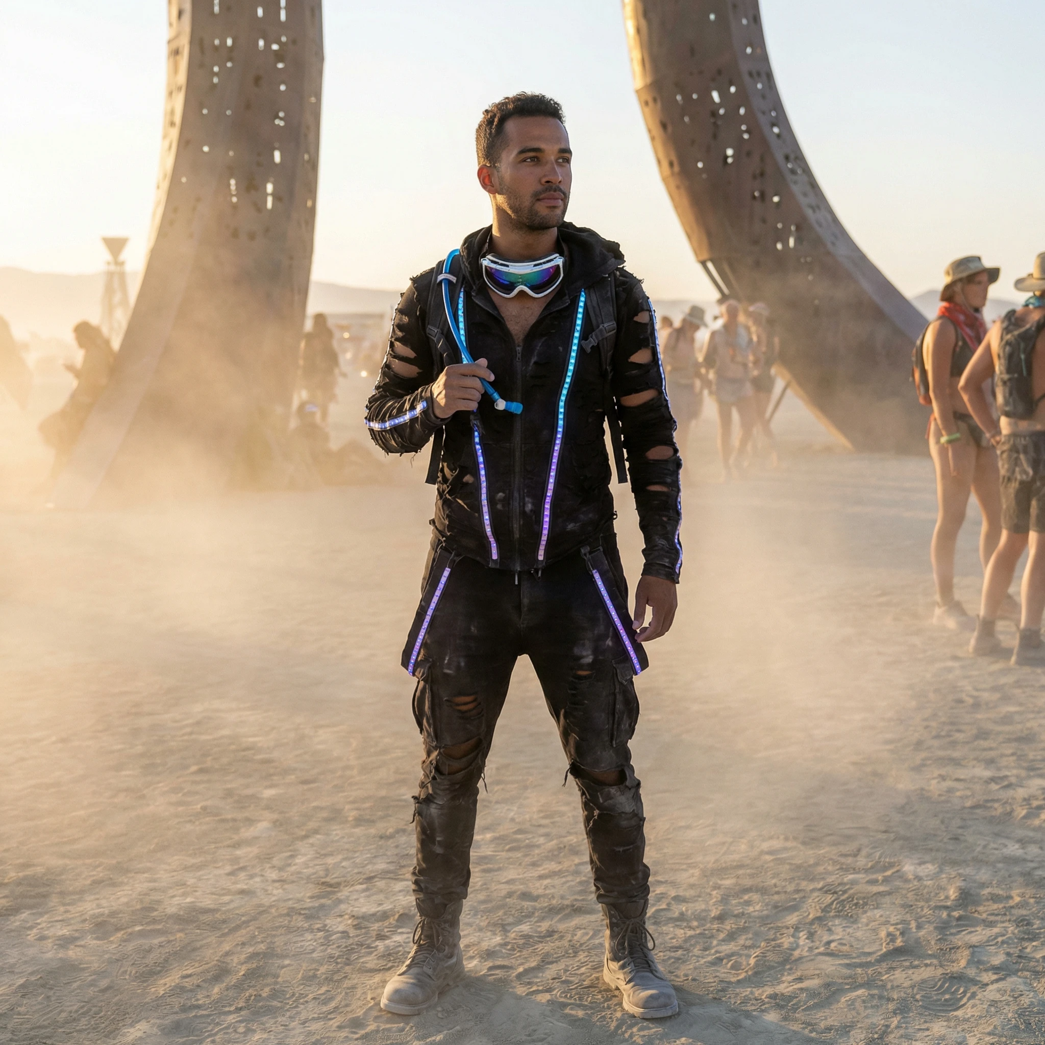Фестиваль Burning Man — Nano Banana Pro промт