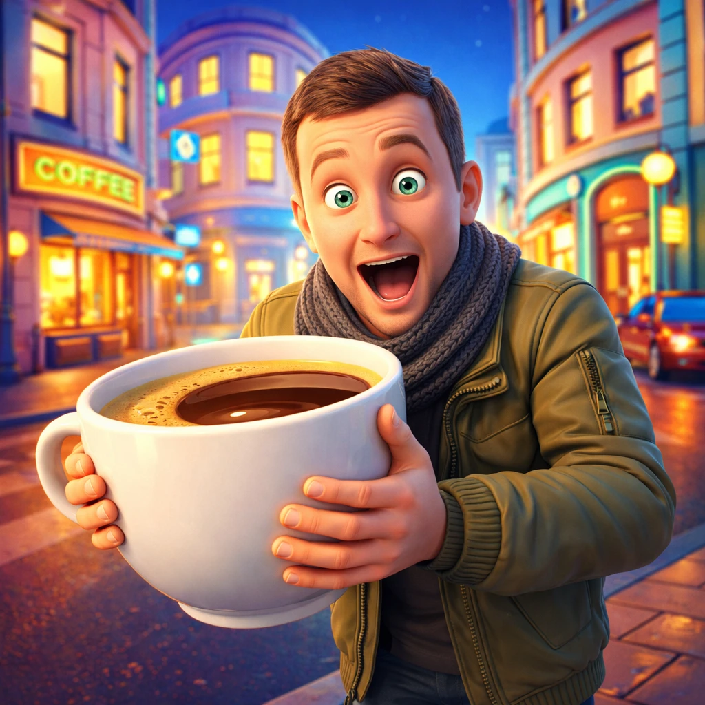 Герой комедийного мультфильма — GPT Image 1.5 промт