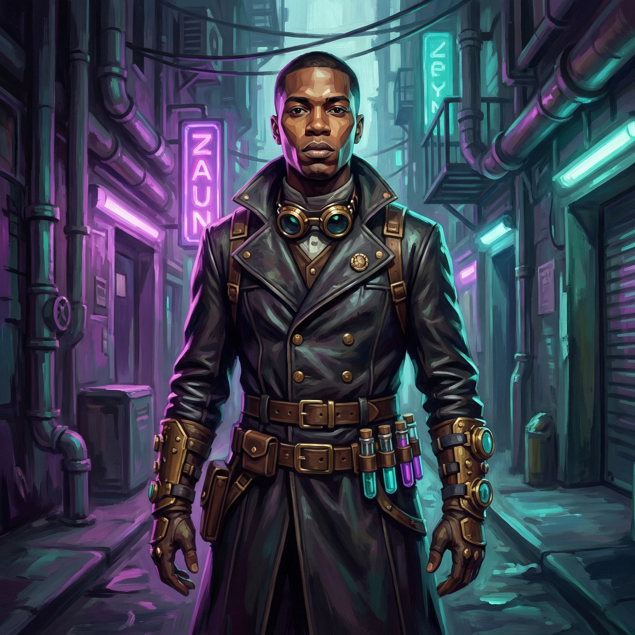 Герой мультфильма «Arcane» — Nano Banana Pro промт