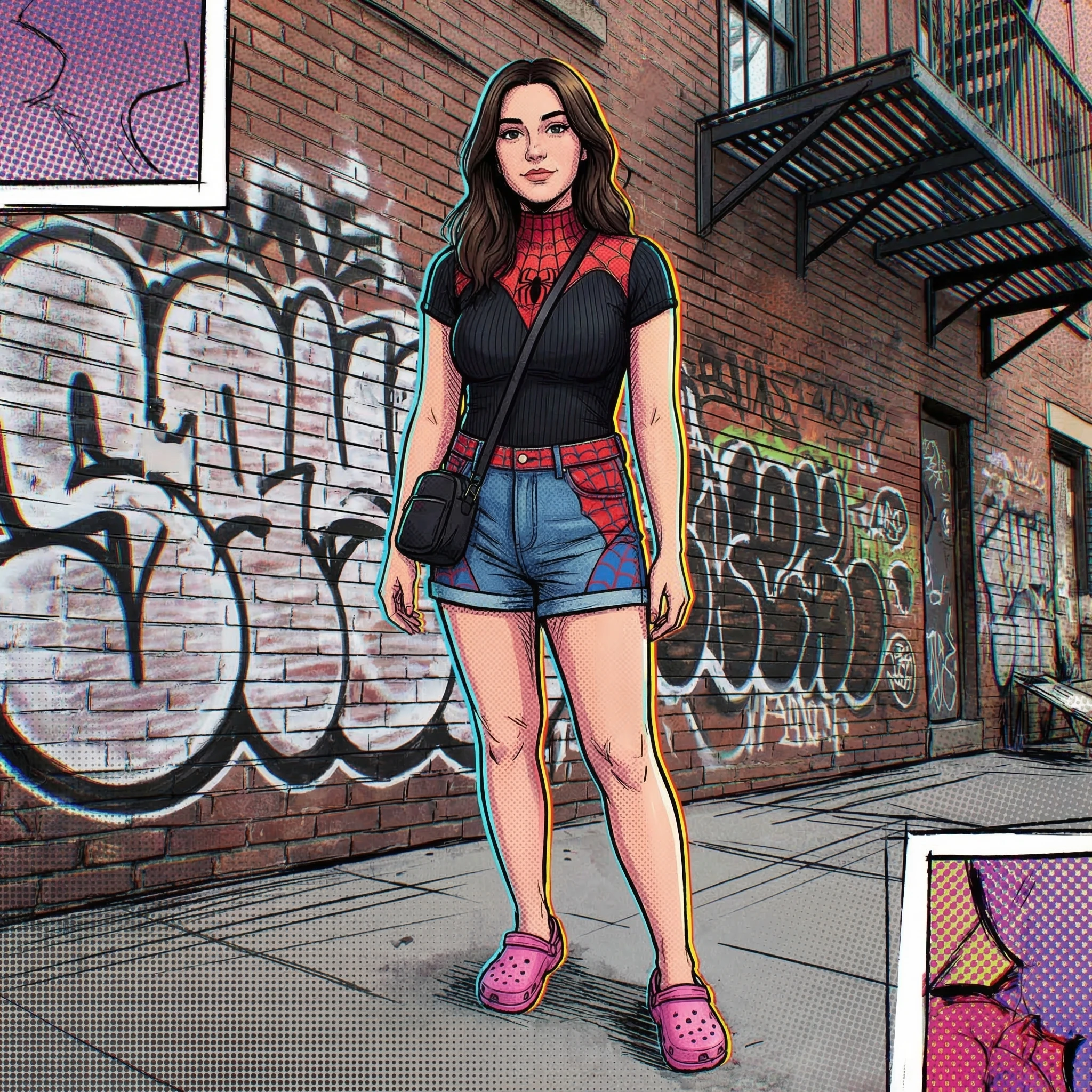 Герой мультфильма «Spider-Man: Across the Spider-Verse» — Nano Banana Pro промт