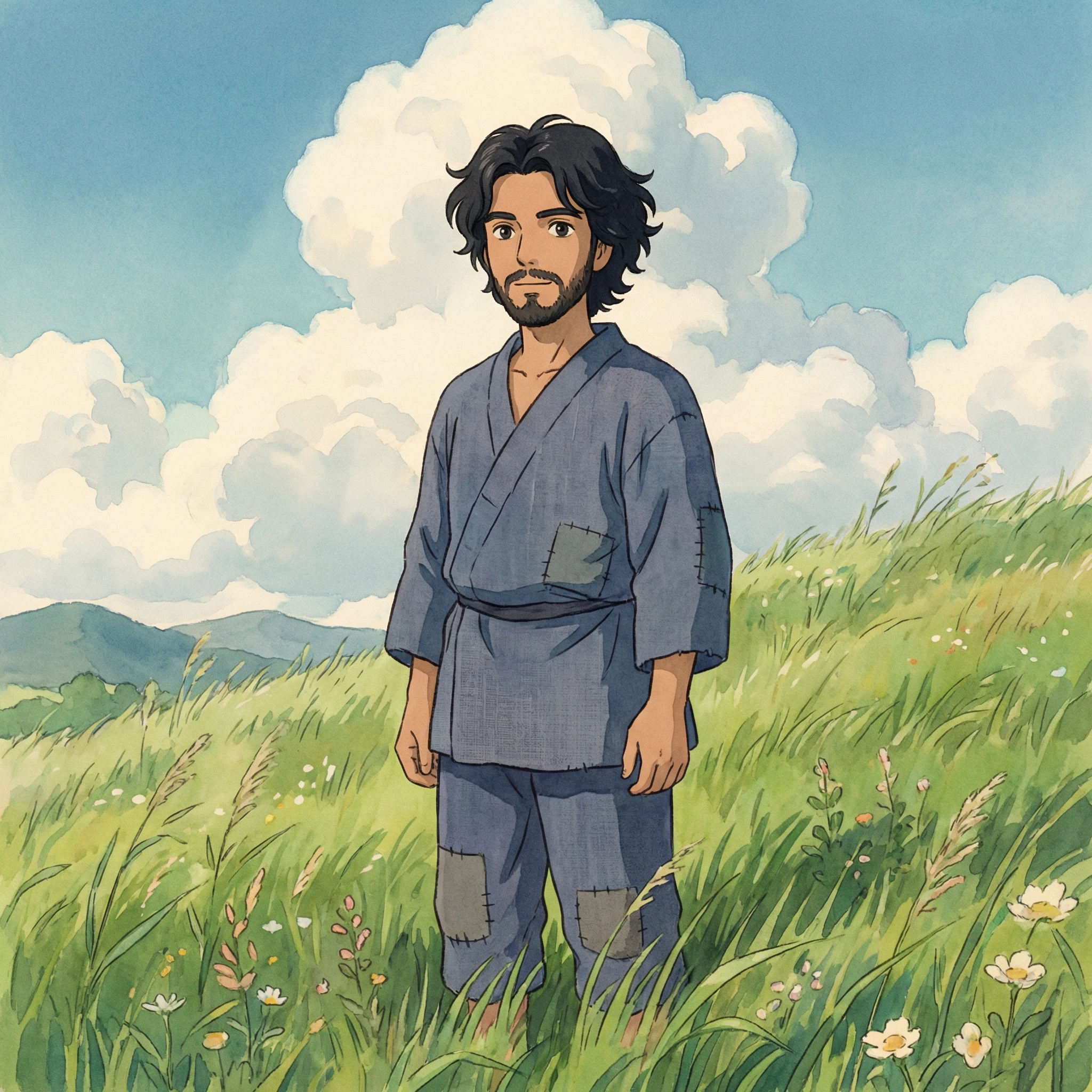 Герой мультфильмов Studio Ghibli — Nano Banana Pro промт