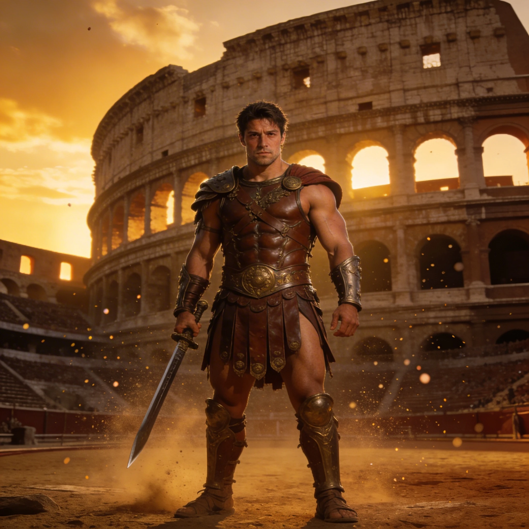 Гладиатор в Древнем Риме — Seedream 4.5 промт