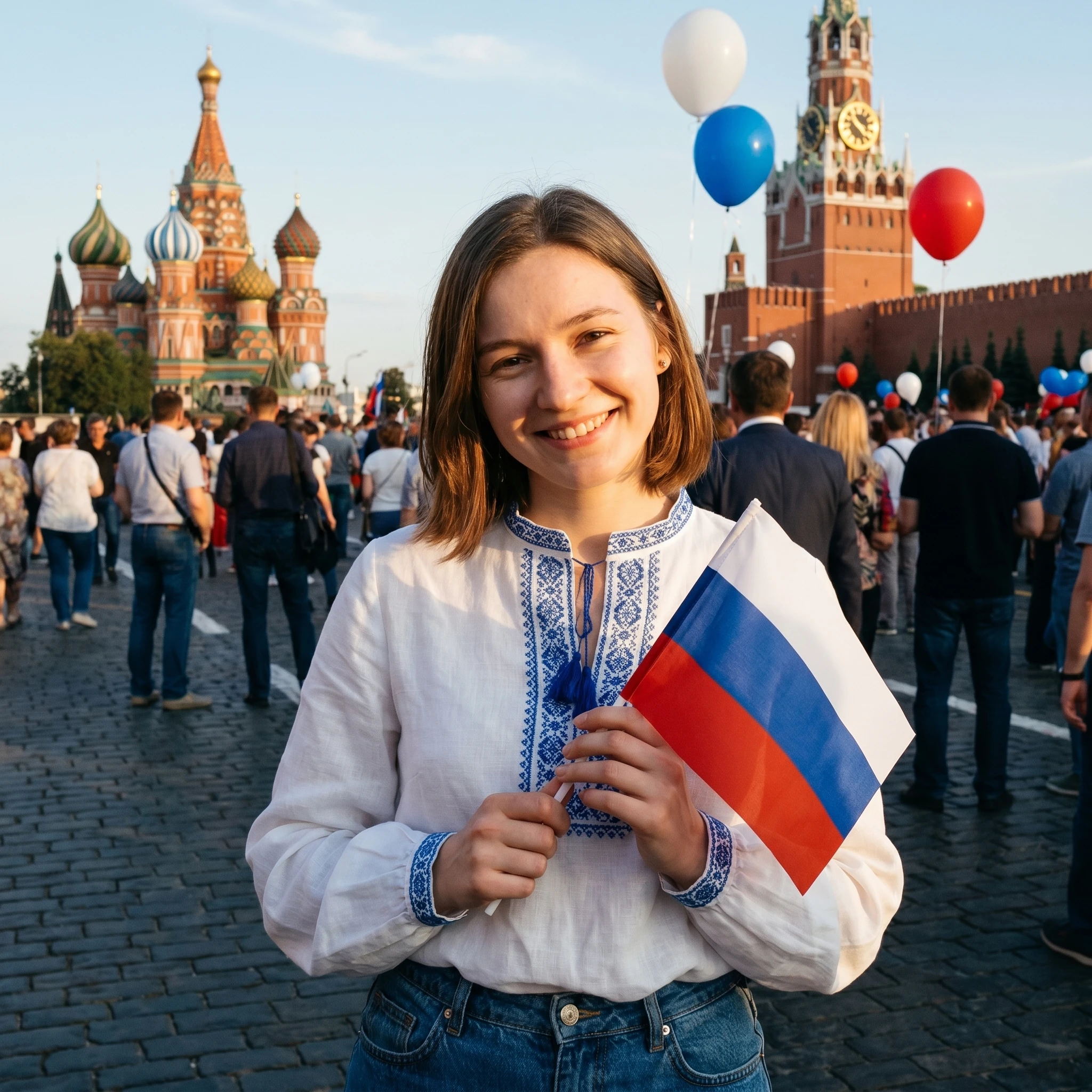 Гордость России: День Триколора — Nano Banana Pro промт