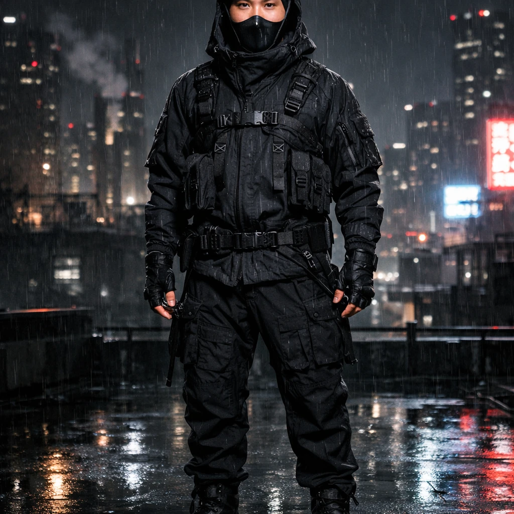 Городской ниндзя в стиле Techwear — GPT Image 1.5 промт