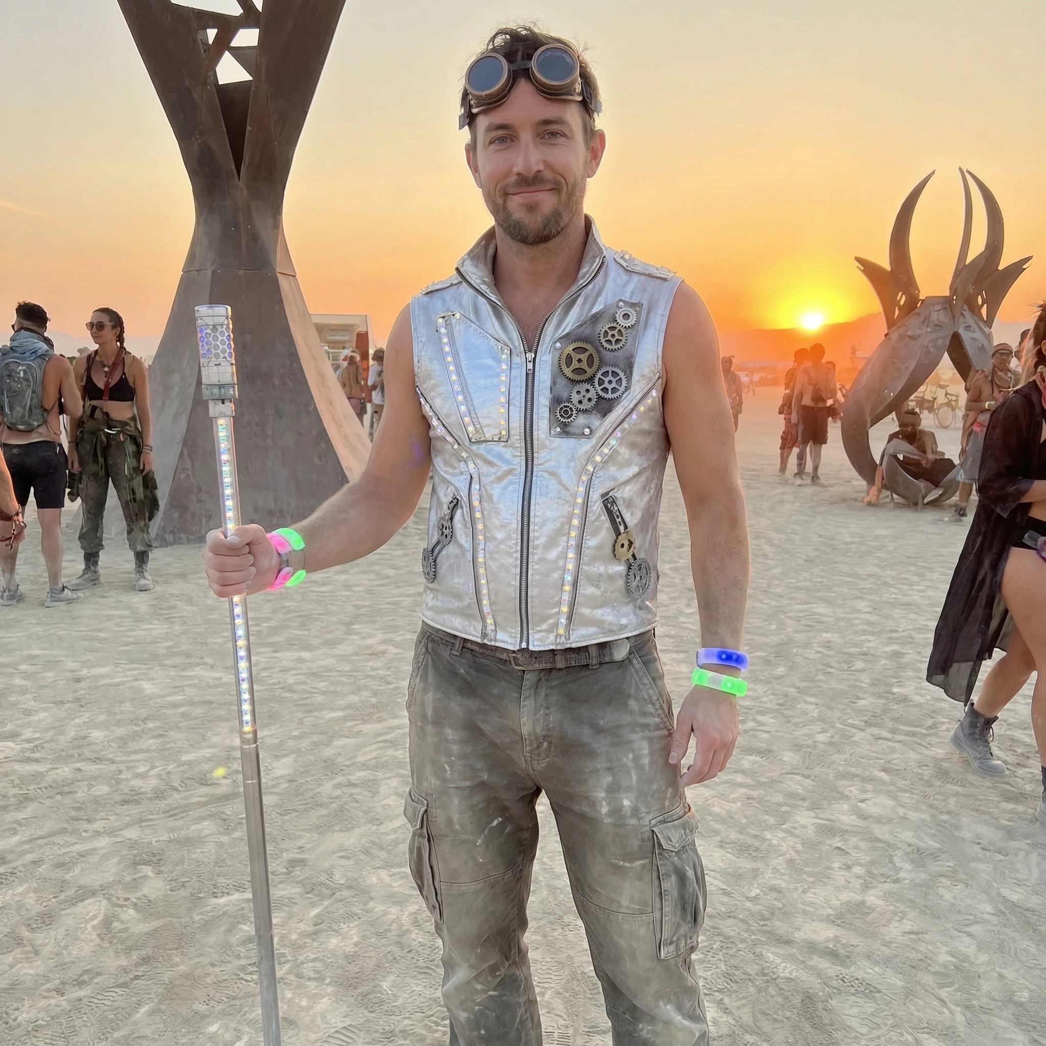 Гость фестиваля Burning Man — Nano Banana Pro промт