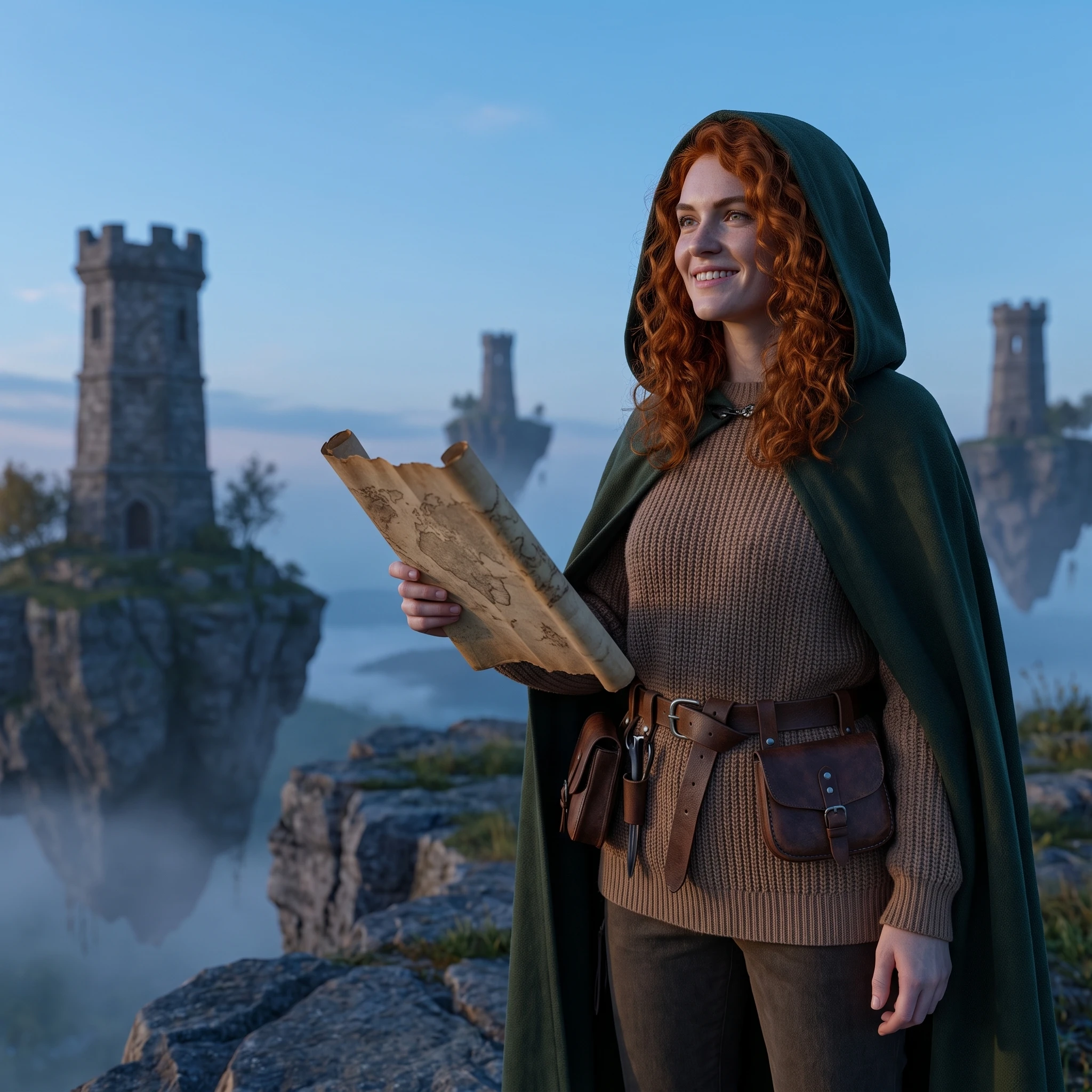 Исследовательница затерянных земель (RPG) — Nano Banana Pro промт