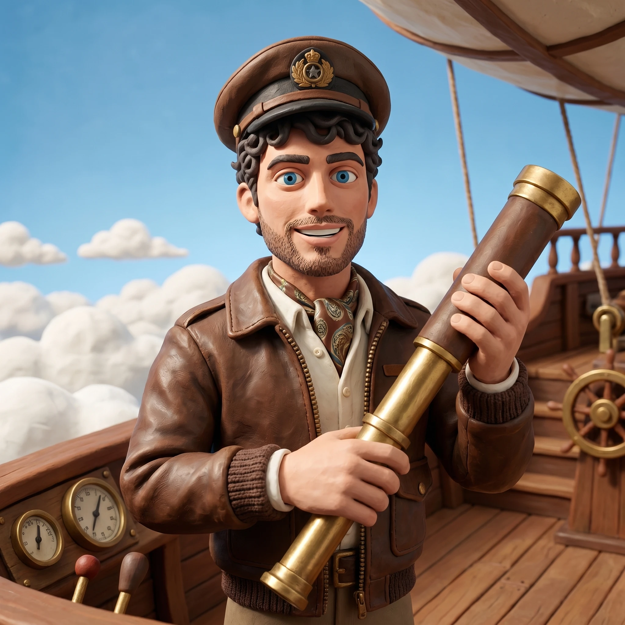 Капитан воздушного судна Aardman — Nano Banana Pro промт