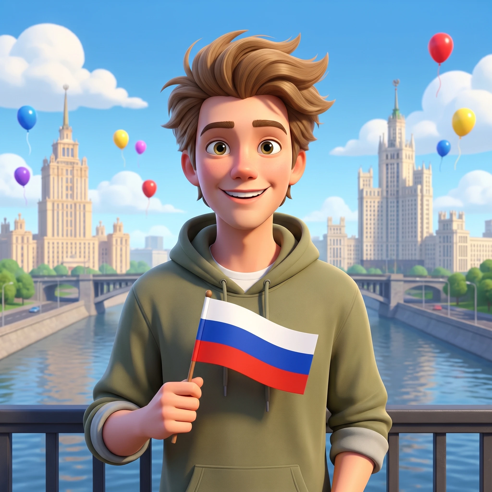 Летний праздник в Москве — Nano Banana Pro промт