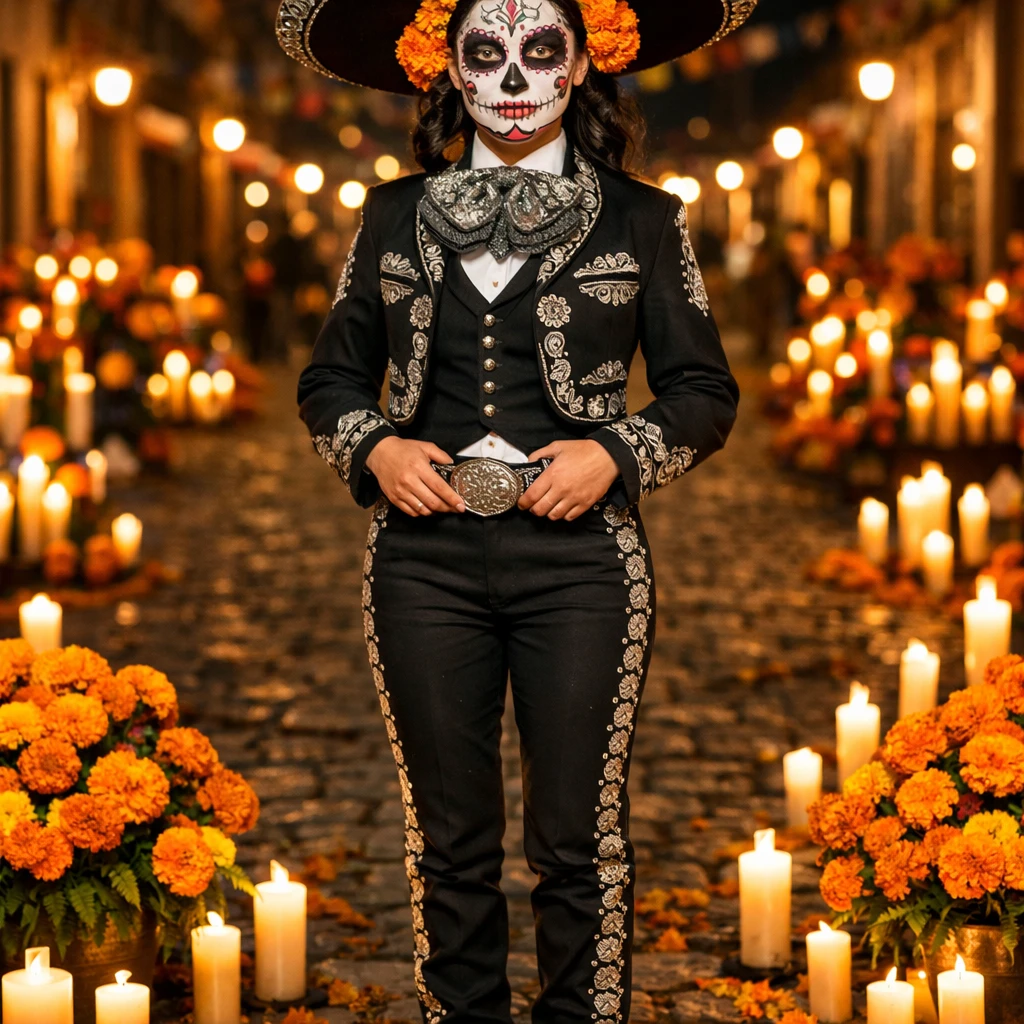 Мексиканский фестиваль «Dia de los Muertos» — GPT Image 1.5 промт
