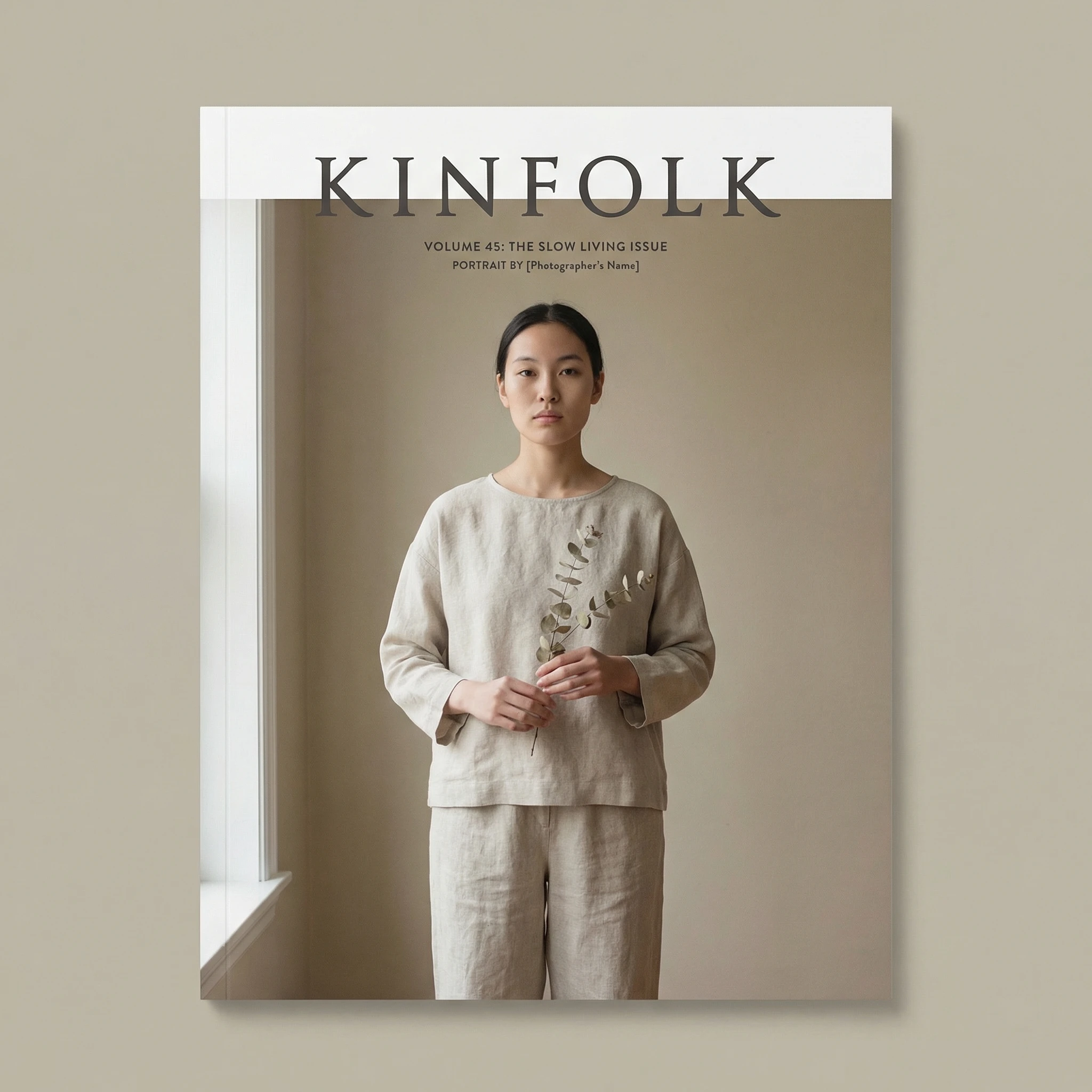 Обложка инди-журнала в стиле Kinfolk — Nano Banana Pro промт
