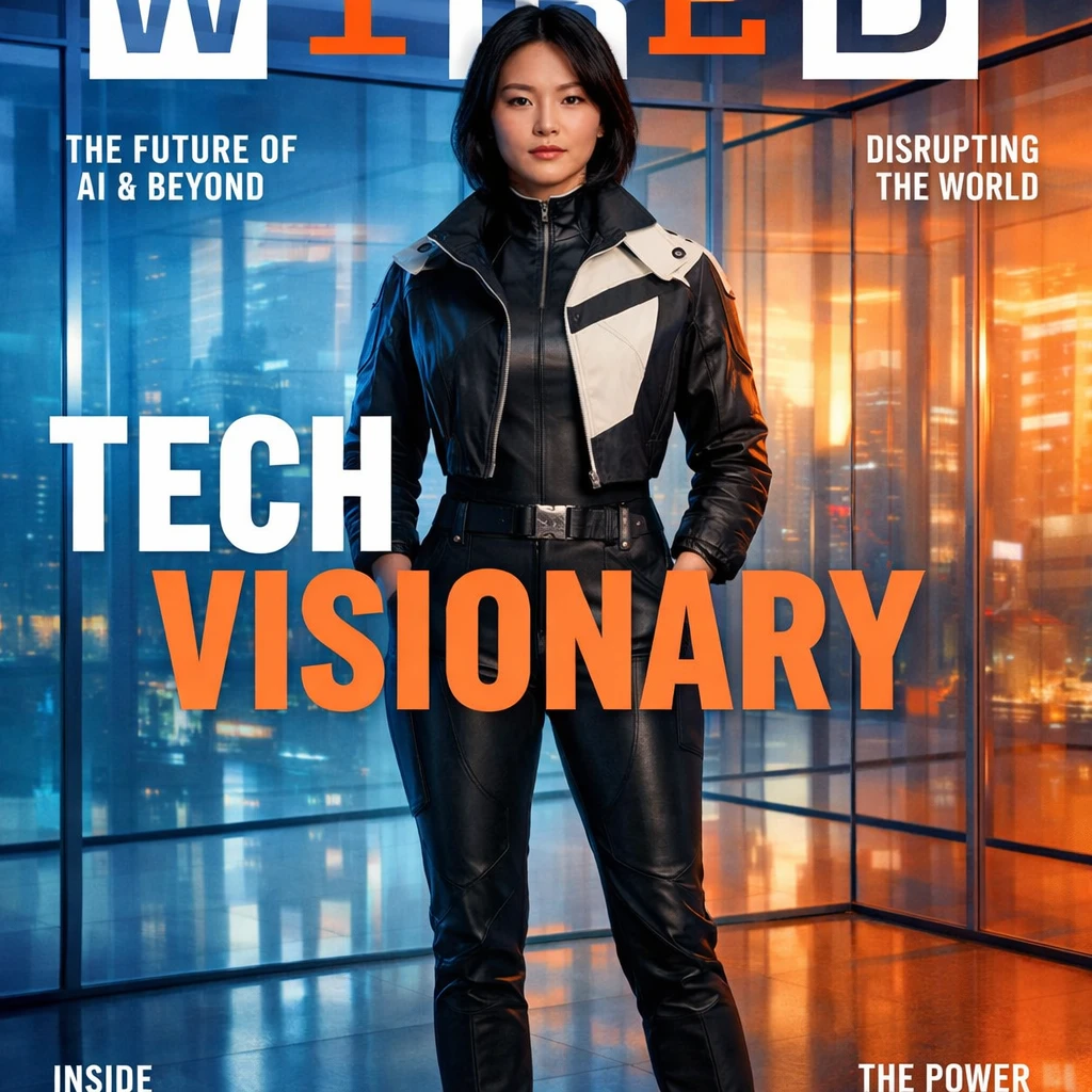 Обложка научно-популярного журнала Wired — GPT Image 1.5 промт