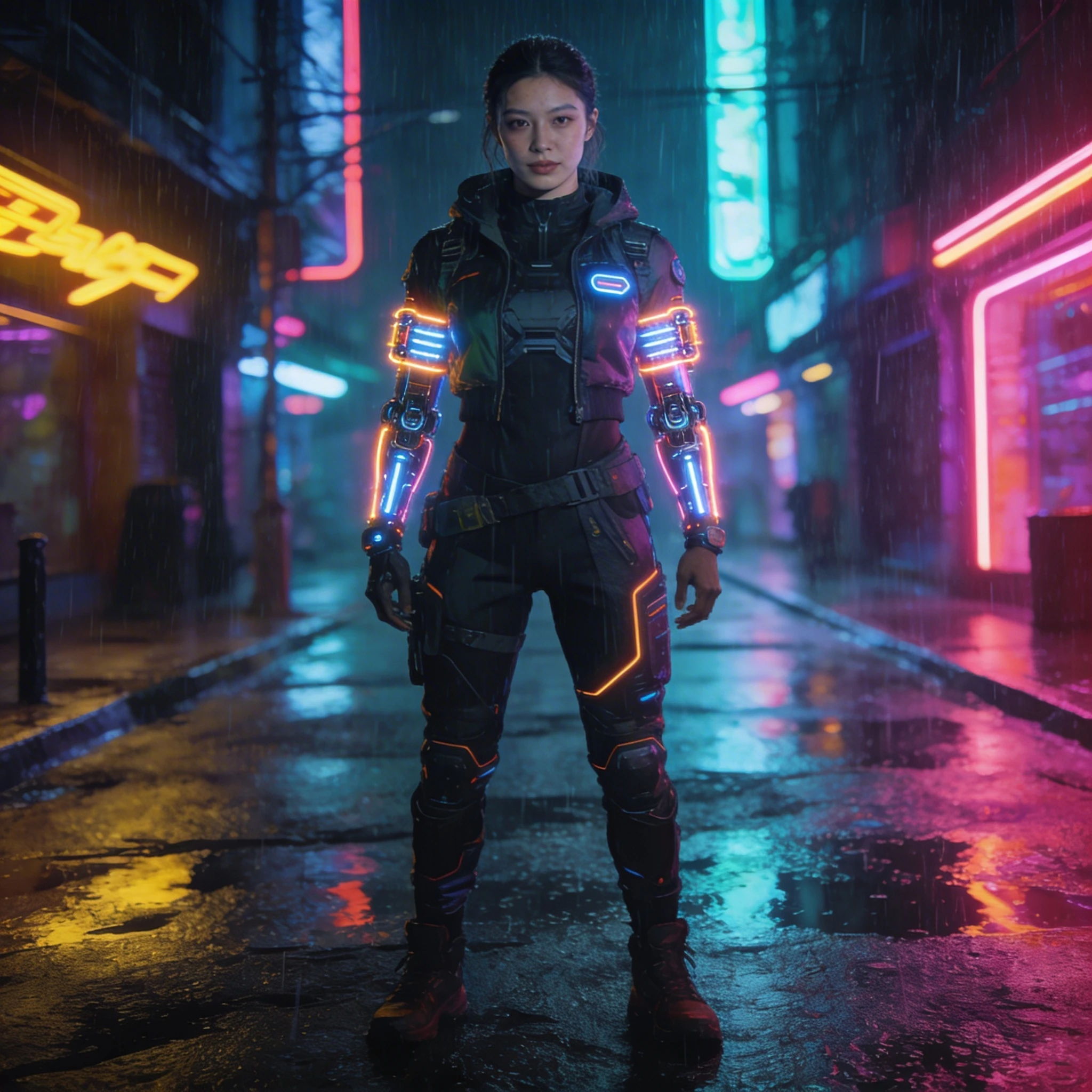 Персонаж Cyberpunk 2077 — Seedream 4.5 промт