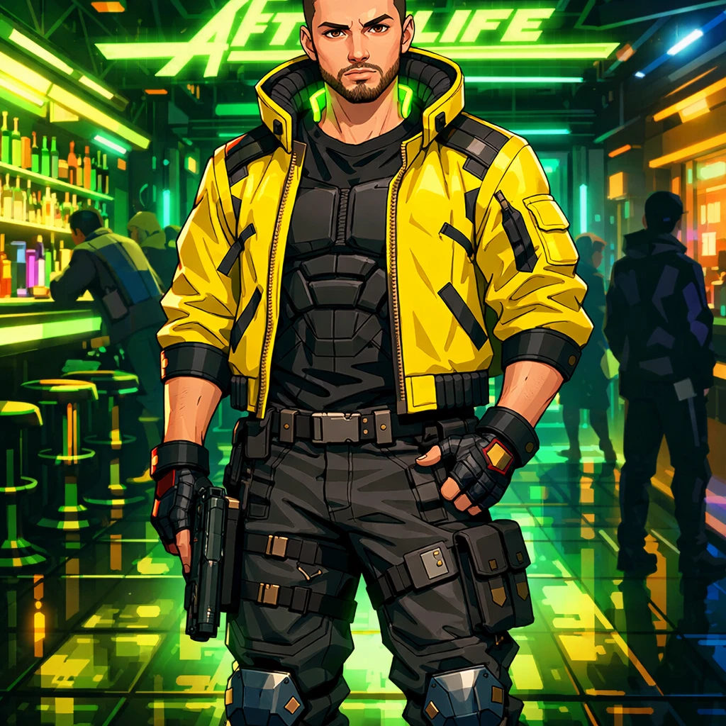 Персонаж Cyberpunk: Edgerunners — GPT Image 1.5 промт