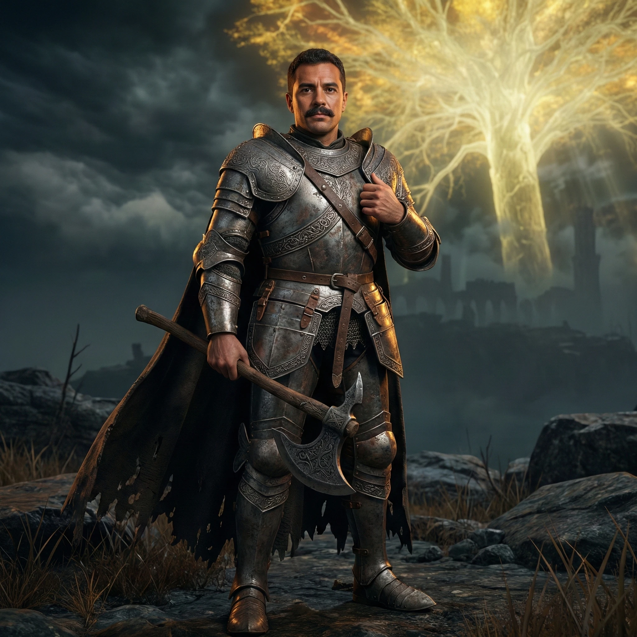 Персонаж игры Elden Ring — Nano Banana Pro промт