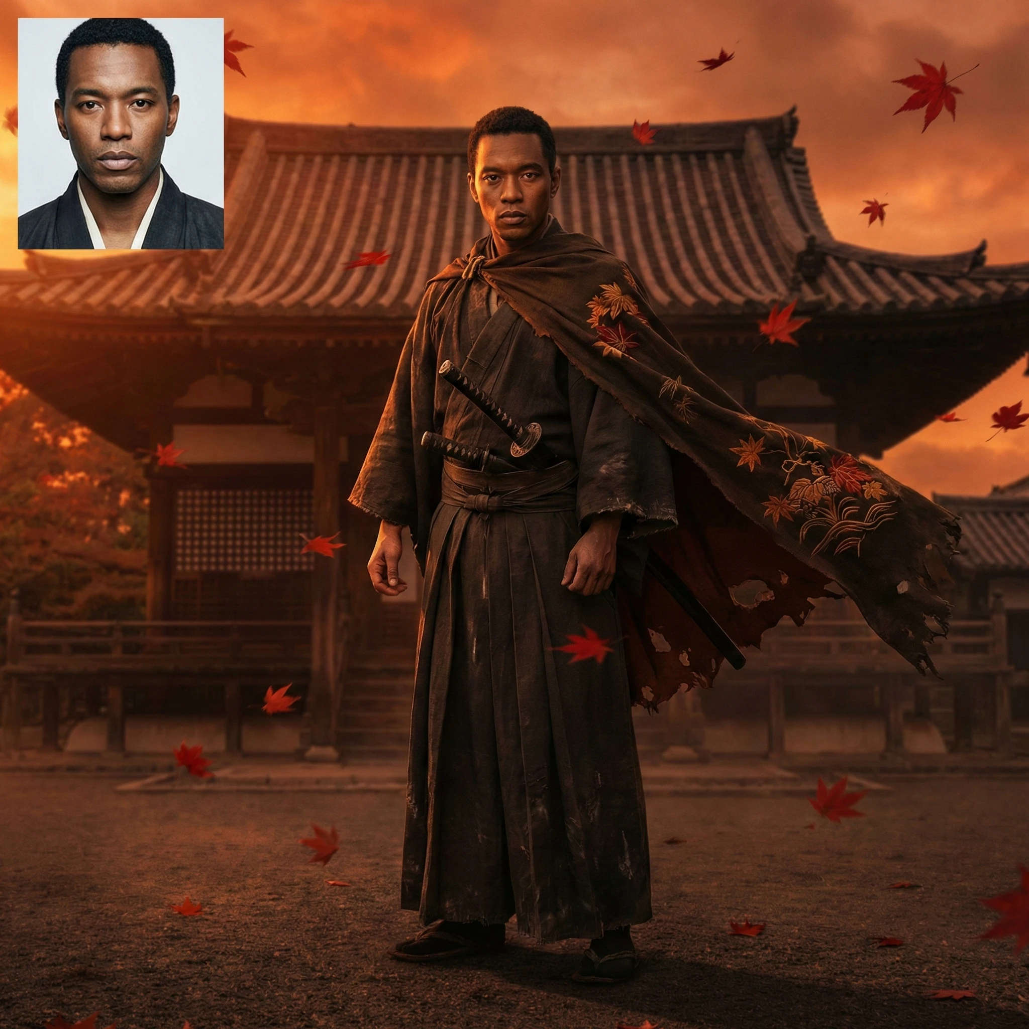 Персонаж игры 'Ghost of Tsushima' — Nano Banana Pro промт