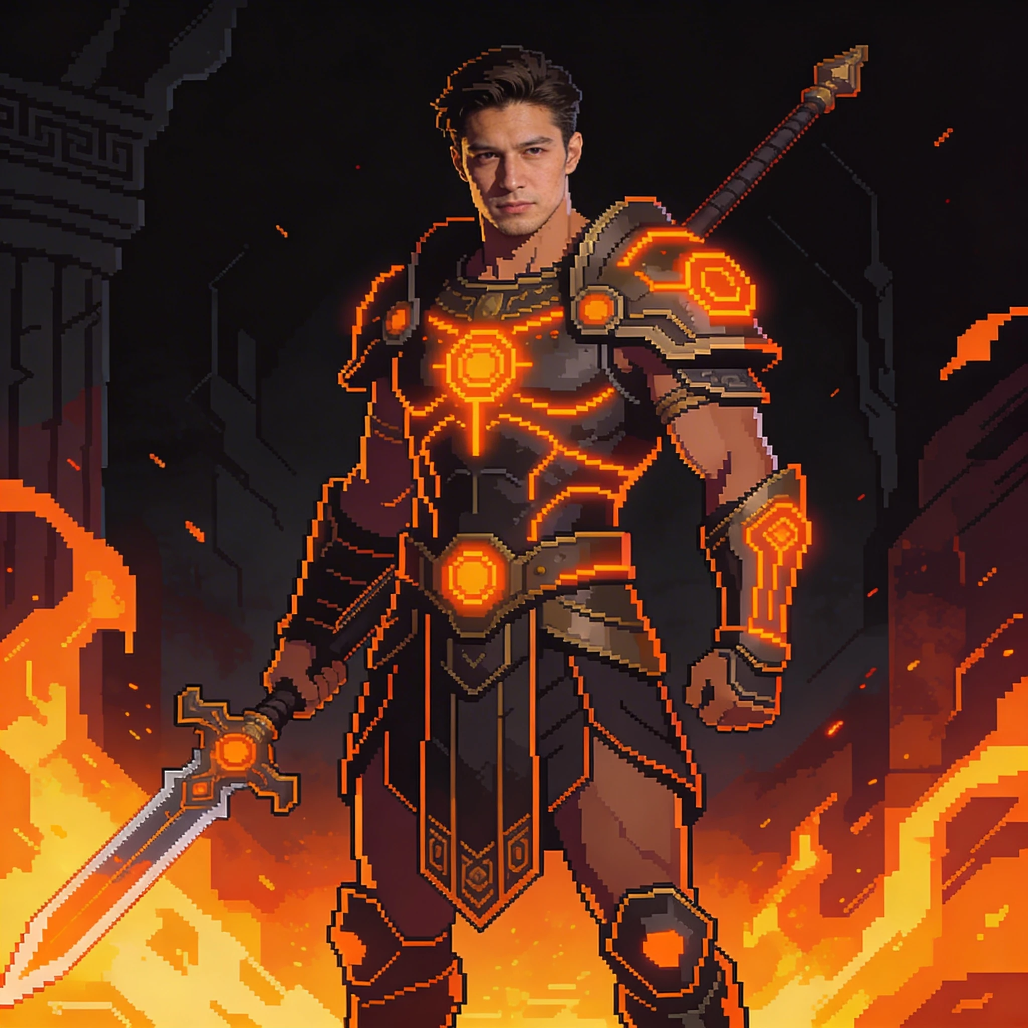 Персонаж RPG в стиле Hades — Seedream 4.5 промт