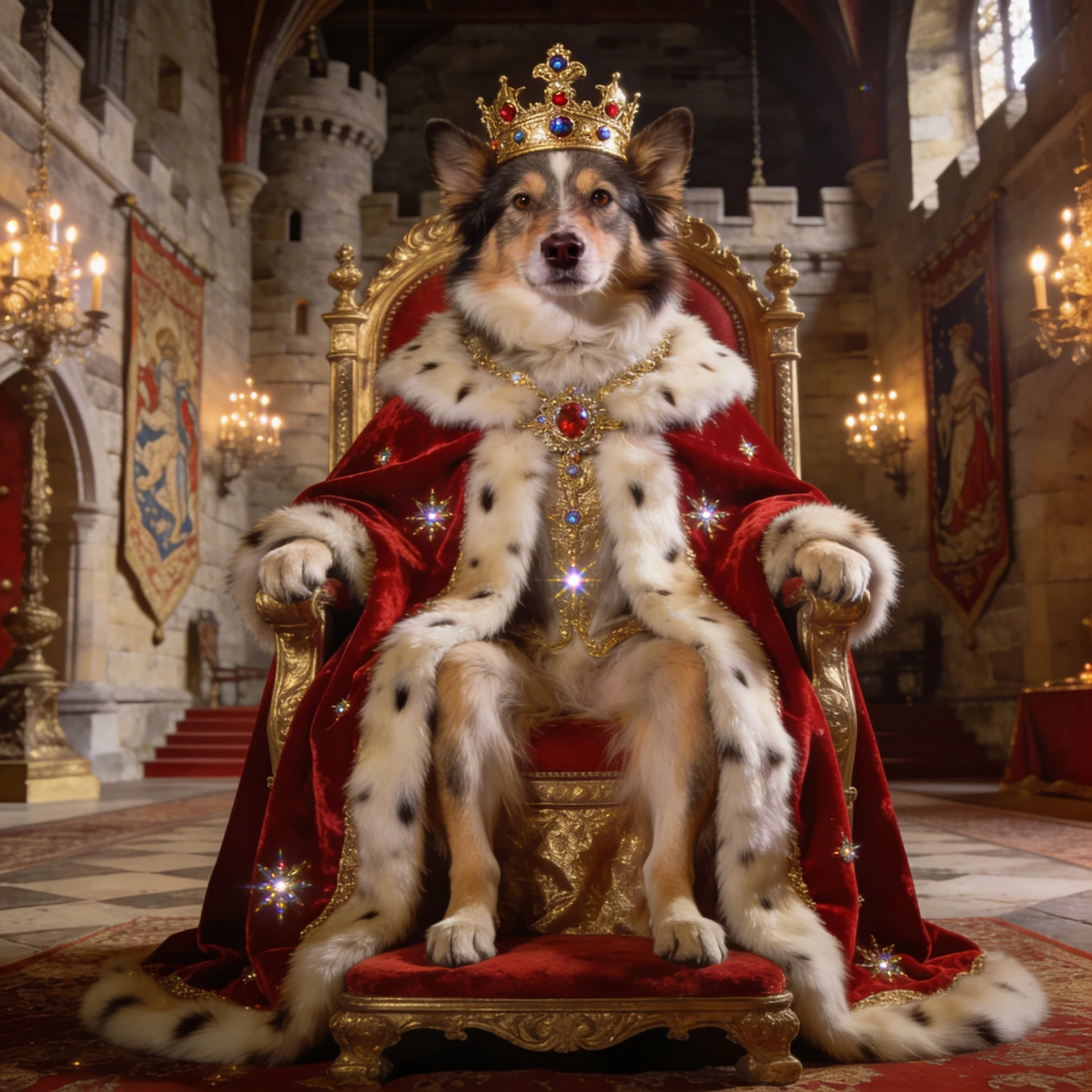 Питомец в образе Короля — Seedream 4.5 промт