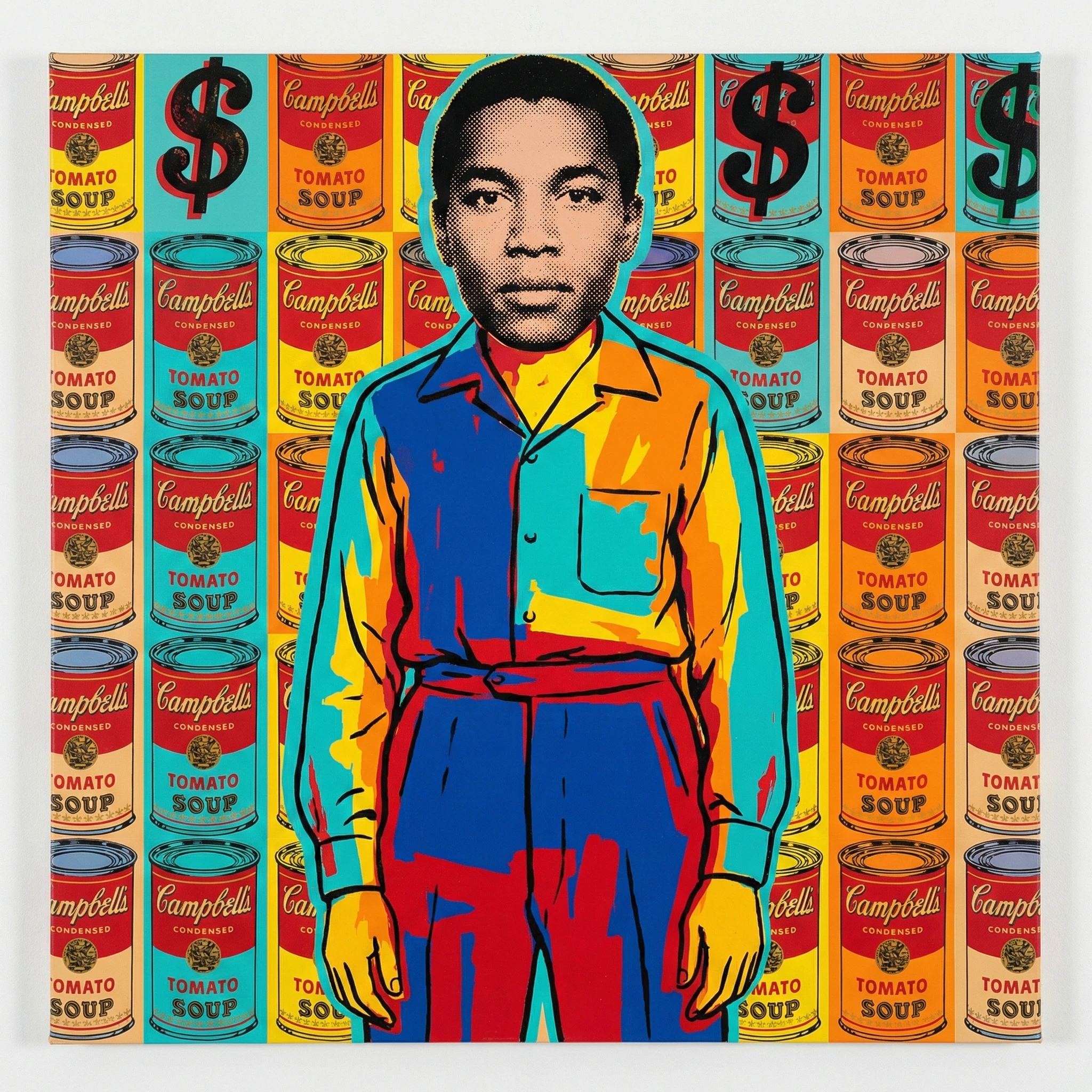 Поп-арт портрет Энди Уорхола — Nano Banana Pro промт