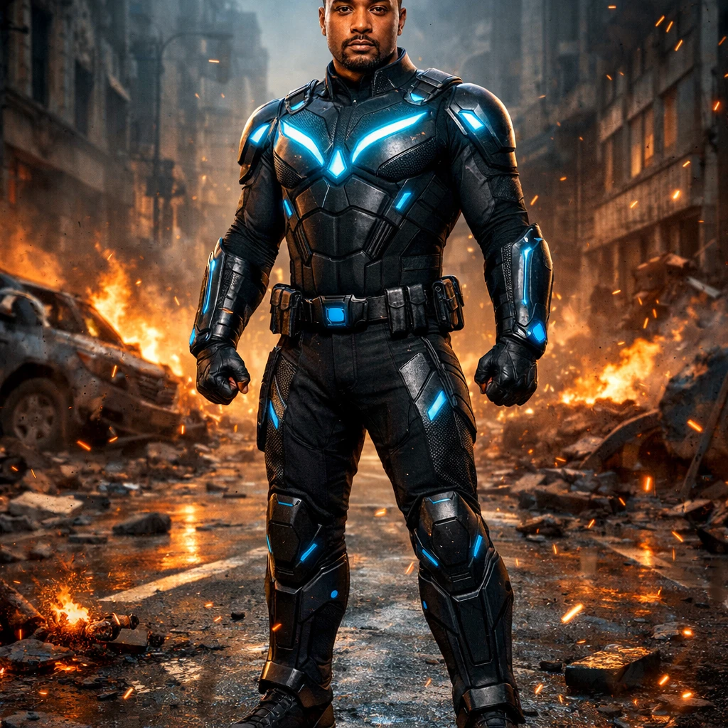 Постер супергероя Marvel — GPT Image 1.5 промт