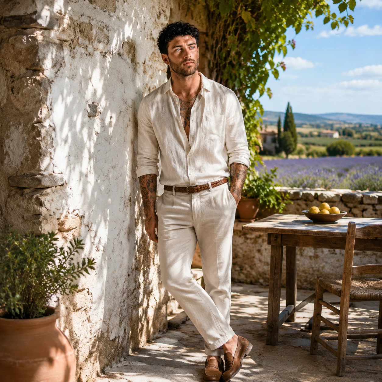 Солнечный полдень в Провансе — GPT Image 1.5 промт