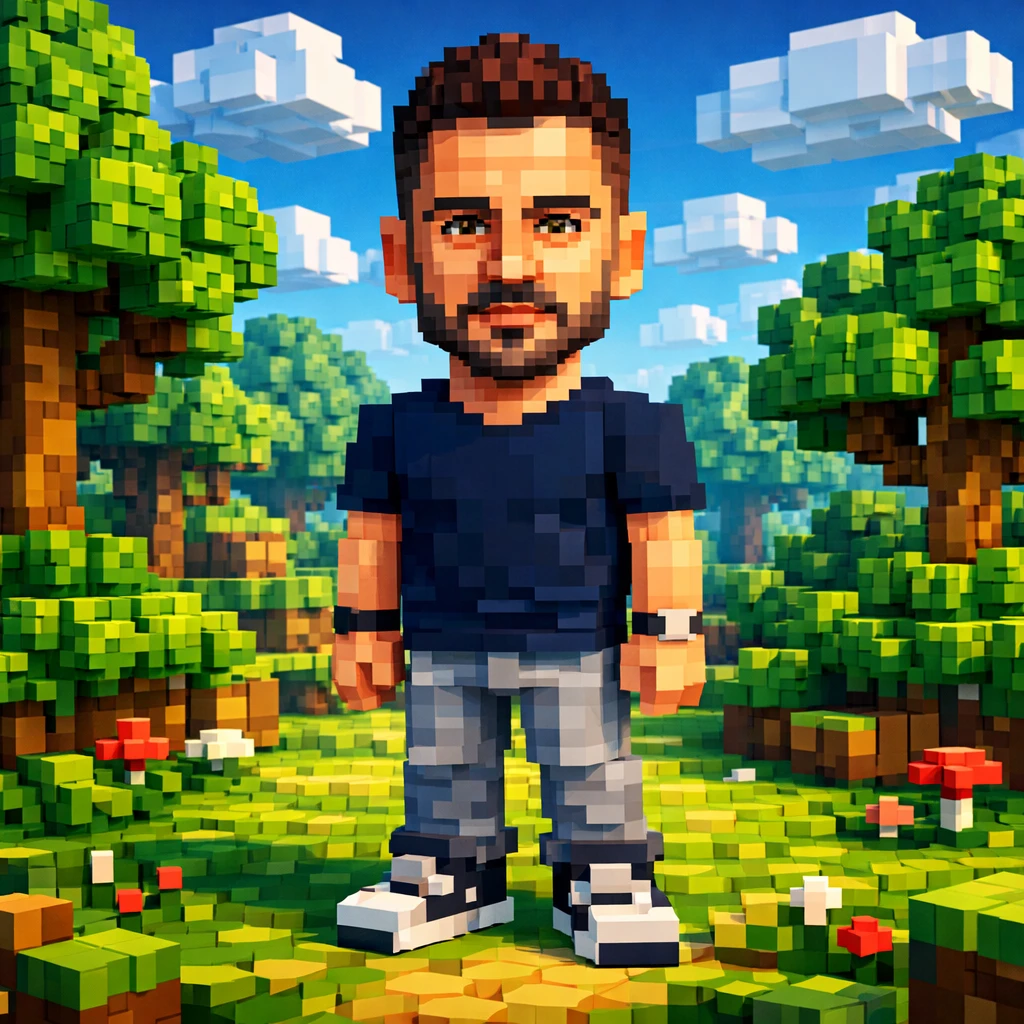Стань персонажем игры Minecraft — GPT Image 1.5 промт
