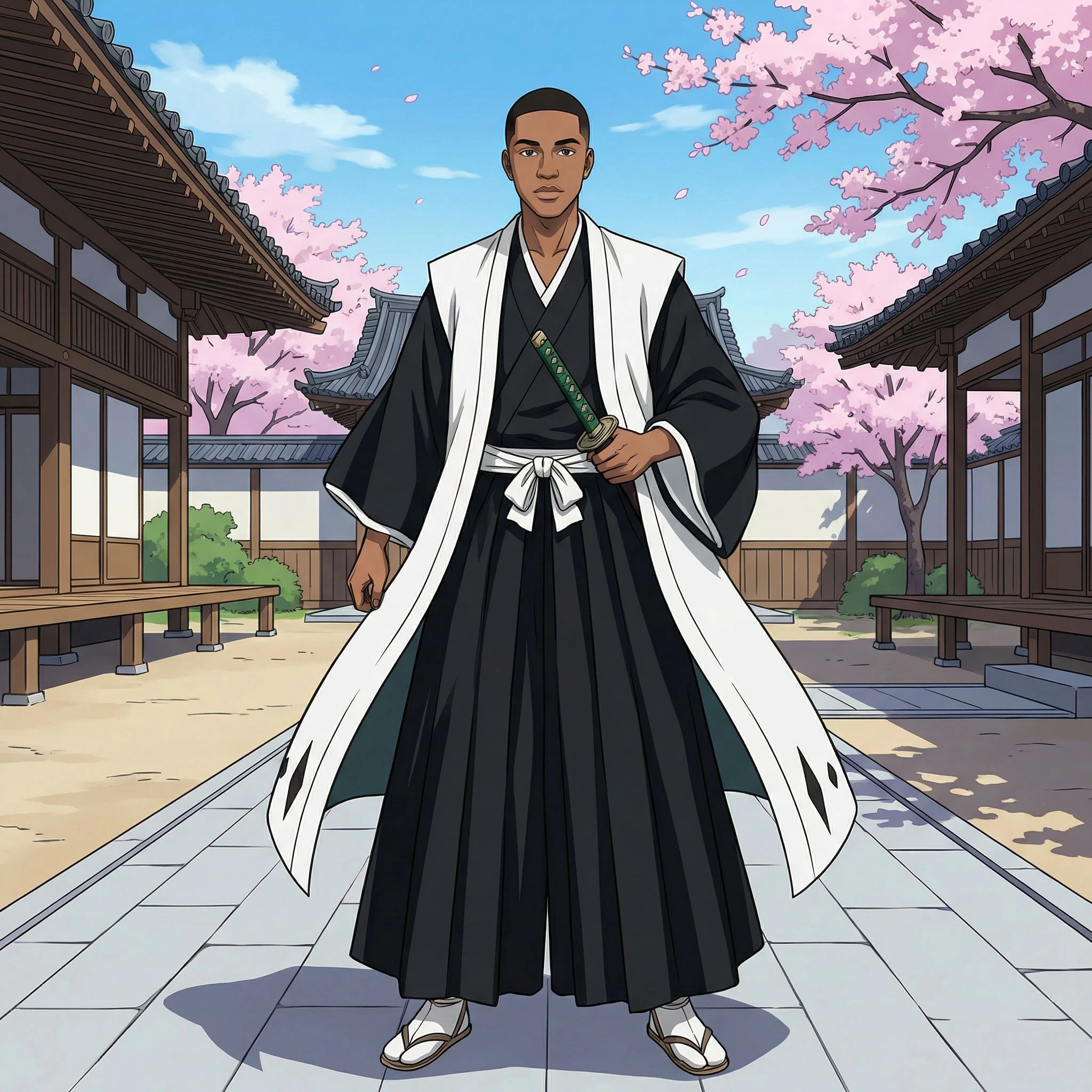 Стиль аниме «Bleach»: Капитан Готей 13 — Nano Banana Pro промт