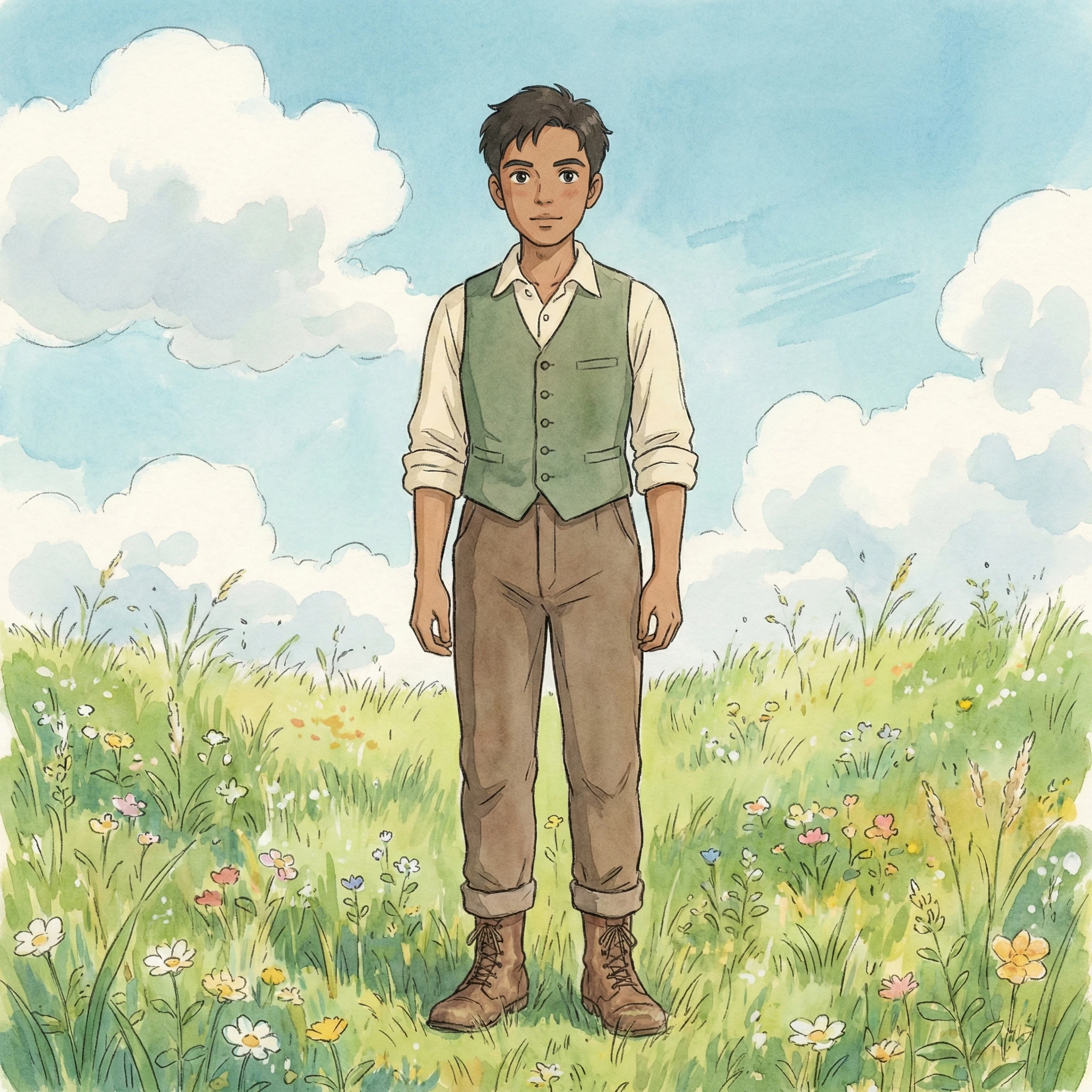 Стиль аниме Studio Ghibli — Nano Banana Pro промт