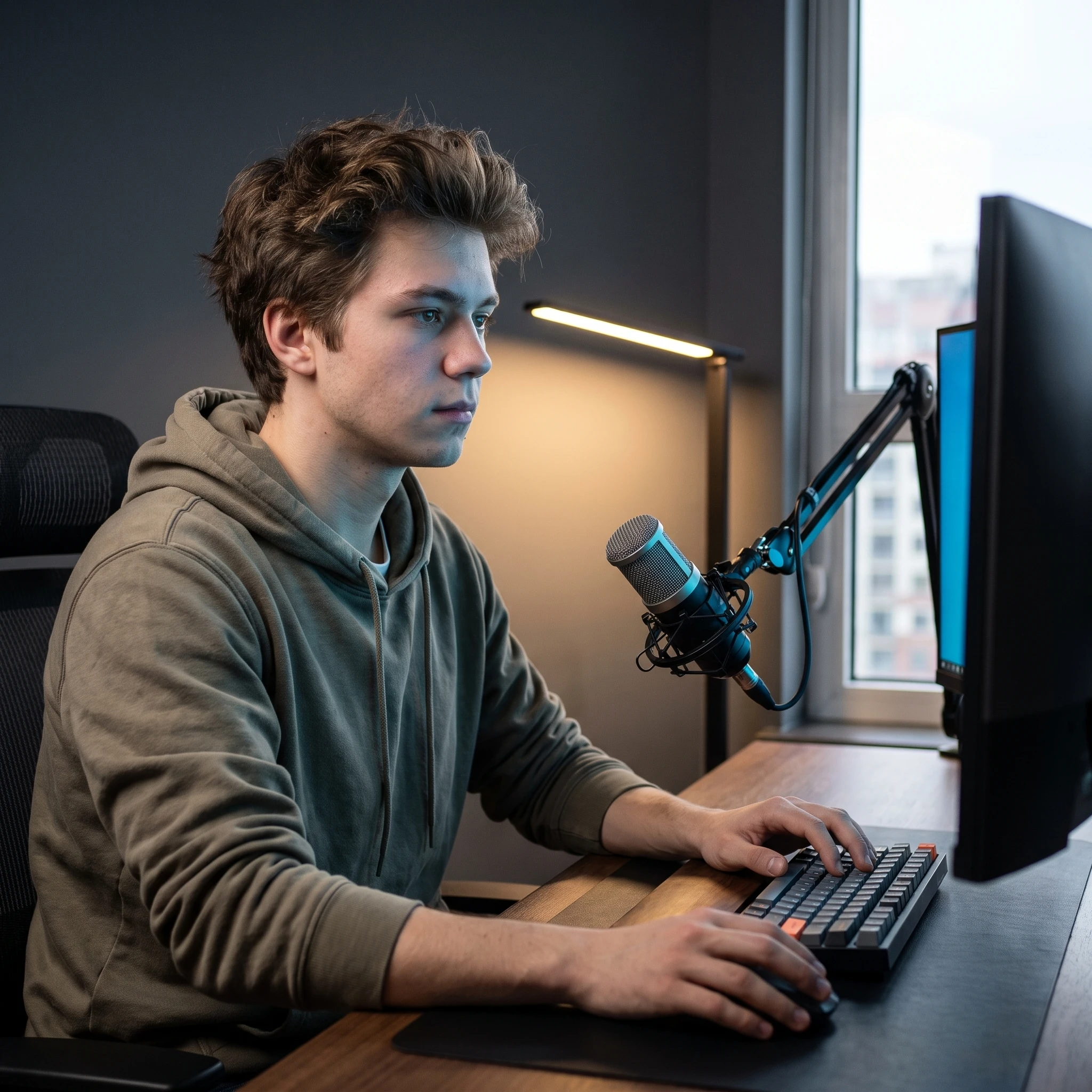 Техно-Обозреватель за Работой — Nano Banana Pro промт