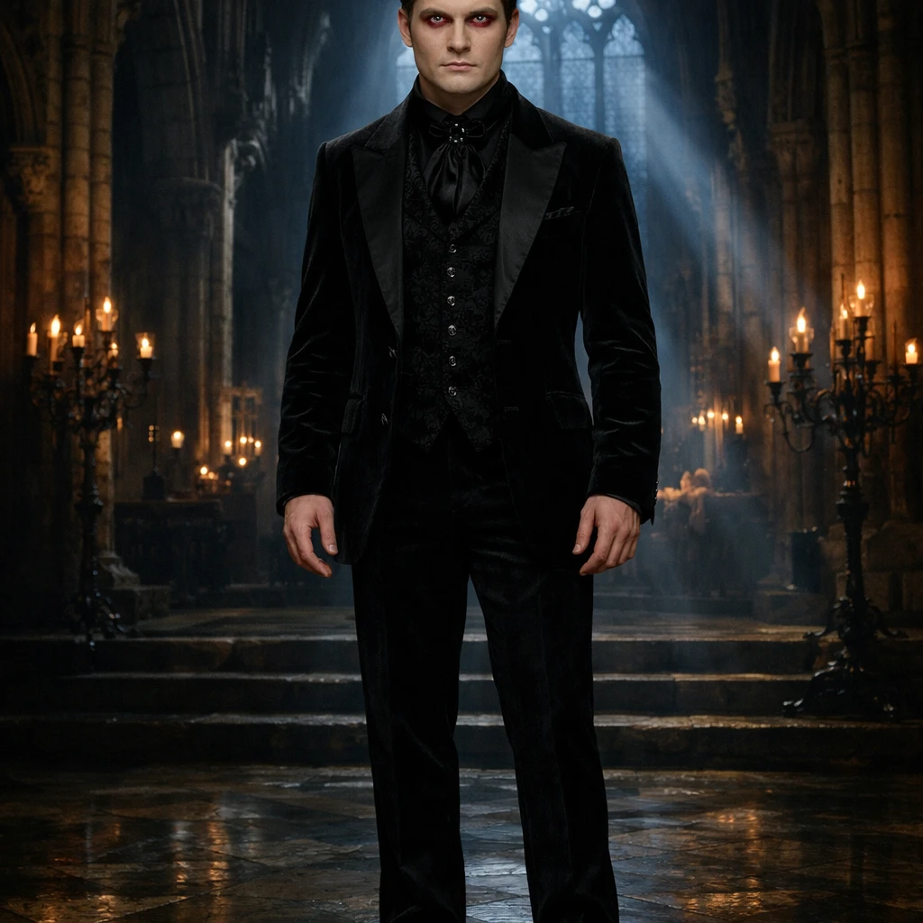 Темная эстетика: Вампир — GPT Image 1.5 промт