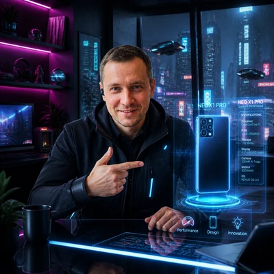 Блогер: Обзор технологий будущего — AI промт для GPT Image 1.5