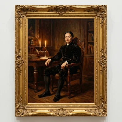 Элегантная живопись маслом — AI промт для Nano Banana Pro