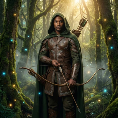 Эльфийский следопыт в лесу — AI промт для Nano Banana Pro