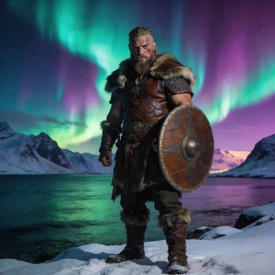 Эпический викинг в Скандинавии — AI промт для Seedream 4.5