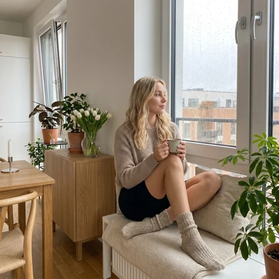 Эстетика Hygge: Весна в коттедже — AI промт для Nano Banana Pro