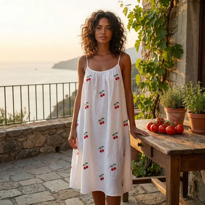 Эстетика Tomato Girl Summer — AI промт для Nano Banana Pro