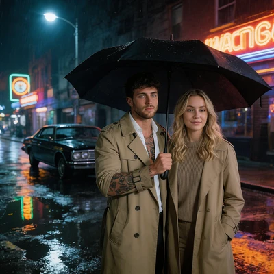 Герои детективного сериала в стиле 90-х — AI промт для Seedream 4.5