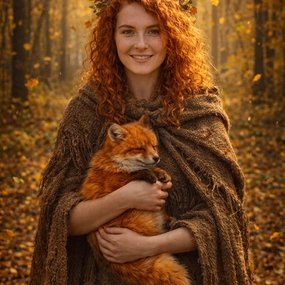 Хозяйка лисьего приюта — AI промт для GPT Image 1.5