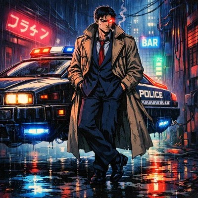 Кибер-Детектив в стиле Аниме 80-х — AI промт для GPT Image 1.5