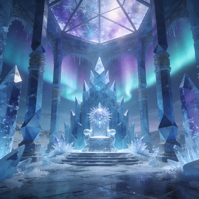 Ледяной замок Снежной Королевы — AI промт для Seedream 4.5