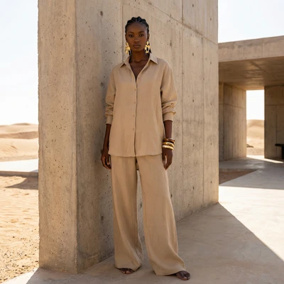 Модель в стиле «Desert Co-ord» — AI промт для Nano Banana Pro