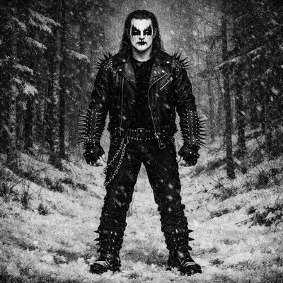 Обложка альбома «Black Metal» — AI промт для GPT Image 1.5