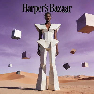 Обложка Harper’s Bazaar: Сюрреализм — AI промт для Seedream 4.5